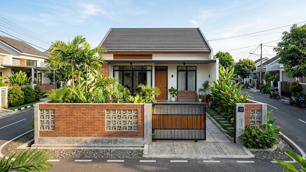 10 Ide Pagar Sederhana dari Batu Bata, Cocok untuk Rumah Modern dan Klasik
