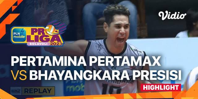 VIDEO: Laga Seru, Jakarta Bhayangkara Presisi Bungkam Jakarta Pertamina Pertamax di PLM Mobile Proliga 2023