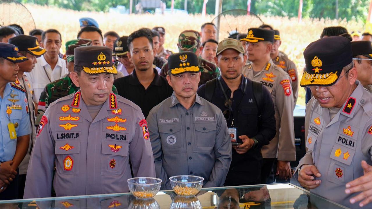 Jelang Panen Raya Jagung, Kapolri Turun Langsung Cek Lokasi ke Kalbar