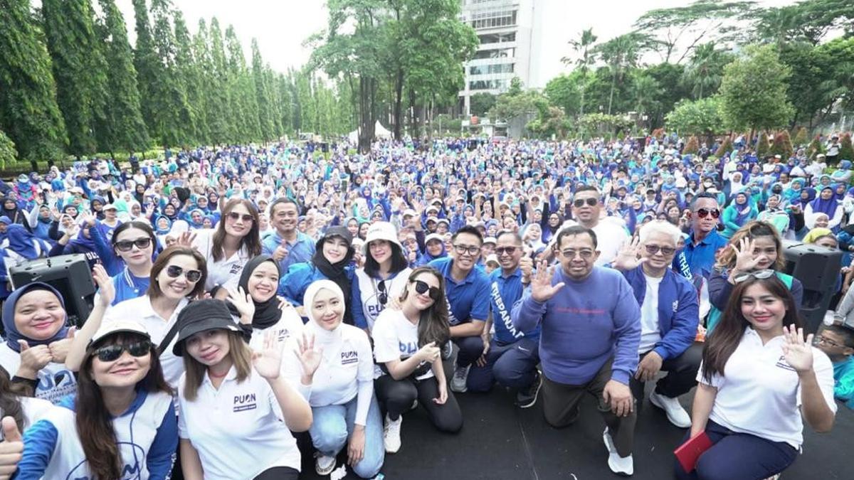 Kampanye Gaya Hidup Sehat, PAN Gelar Senam Sehat Birukan Langit Indonesia