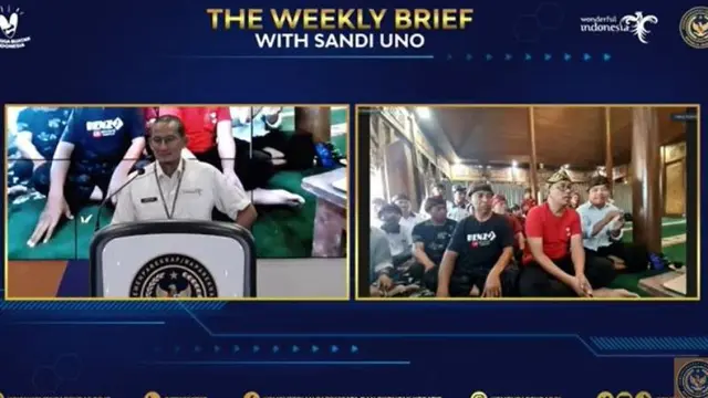 Menparekraf Sandiaga Uno dan masyarakat Desa Sade di The Weekly Brief with Sandi Uno, 19 September 2022