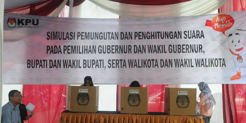 Sukseskan Pilkada 2015, KPU Gelar Simulasi Pemungutan Suara