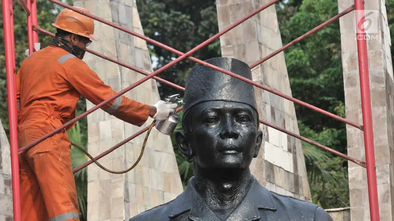 HUT ke-74 RI, Patung Soekarno-Hatta Dikonservasi