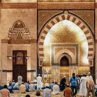 Ilustrasi muslim berpuasa saat bulan Ramadhan