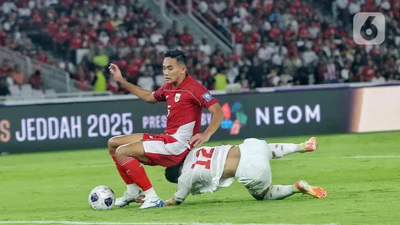 Babak Pertama Usai, Timnas Indonesia Unggul 1-0 atas Bahrain