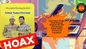 Cek Fakta: Hoaks Dedi Mulyadi Bagikan Rp 100 Juta dengan Tebak Nama Provinsi di Facebook