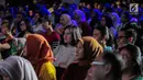 Putra Presiden Joko Widodo atau Jokowi, Gibran Rakabuming Raka (tengah) saat menjadi nara sumber dalam acara Playfest 2019 di Parkir Selatan Gelora Bung Karno, Jakarta, Minggu (25/8/2019). Playfest 2019 digelar pada 24-25 Agustus 2019. (Liputan6.com/Faizal Fanani)