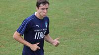 Penyerang Timnas Italia Federico Chiesa. (Claudio Giovannini/ANSA via AP)