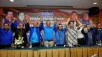 Forum Komunikasi Pendiri dan Deklarator Partai Demokrat menggelar konferensi pers di Hotel Sultan, Jakarta, Senin (24/11/2014). (Liputan6.com/Johan Tallo)