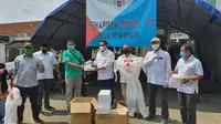 Satgas Lawan Covid-19 DPR RI Serahkan Bantuan APD ke RSUD Kota Bogor. (Ist)