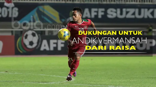 Ucapan Dukungan dari Raisa untuk Andik Vermansah dan Timnas Indonesia