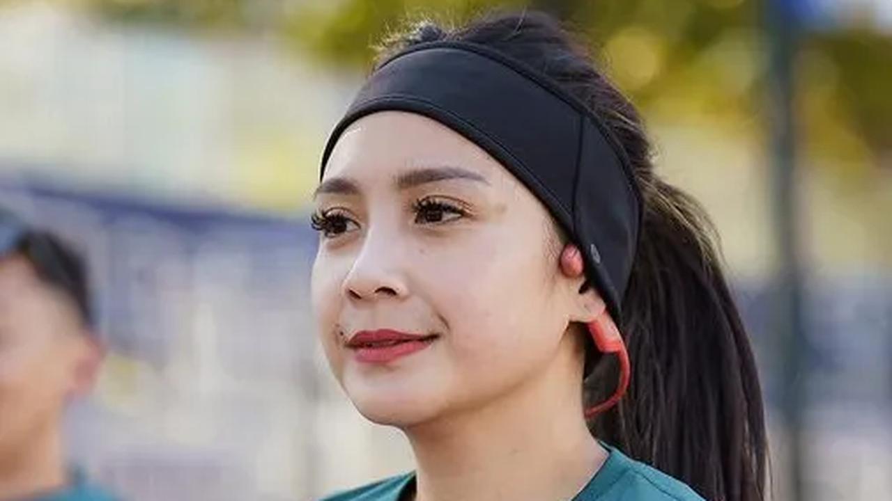 Foto-foto Nagita Slavina saat Olahraga di Amerika Serikat Bikin Salfok, Netizen 'Lari Aja Cantik