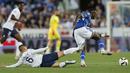 PSG telah mengumpulkan 85 poin dari 37 laga. PSG unggul empat poin dari Lens yang berada di bawahnya. (AP Photo/Jean-Francois Badias)