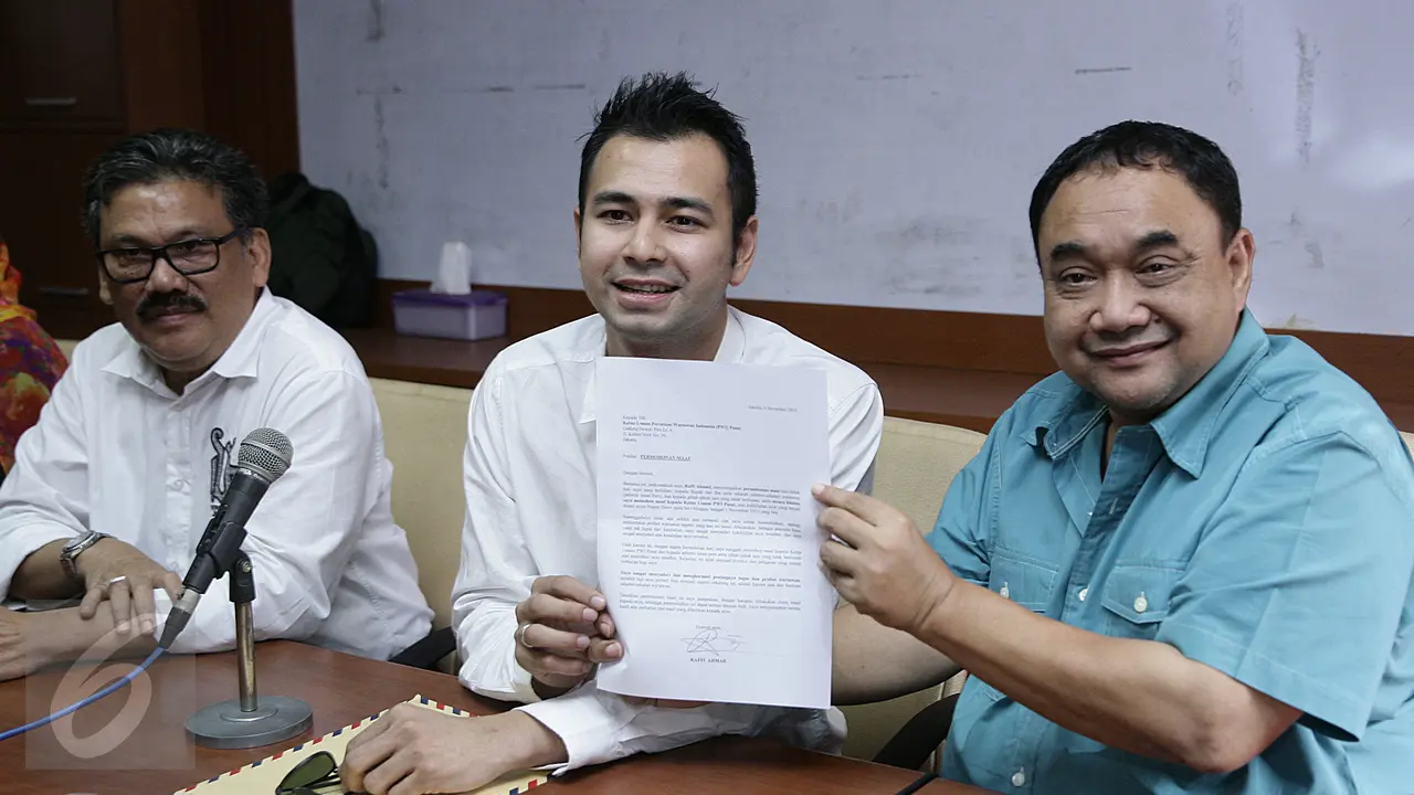 20151104-Ejek Wartawan, Raffi Ahmad Bikin Surat Permohonan Maaf
