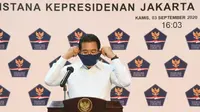 Juru Bicara Satgas Penanganan COVID-19 Wiku Adisasmito sebut kasus aktif Jawa Barat masih lebih tinggi dari nasional per 2 September di Kantor Presiden, Jakarta, Kamis (3/9/2020). (Dok Tim Komunikasi Komite Penanganan dan Pemulihan Ekonomi Nasional)