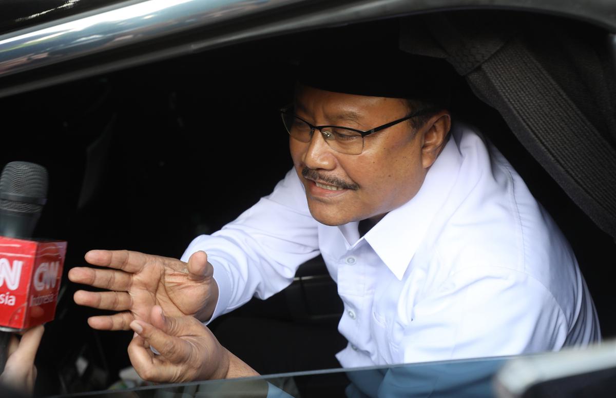 Calon menteri Prabowo tiba di Hambalang