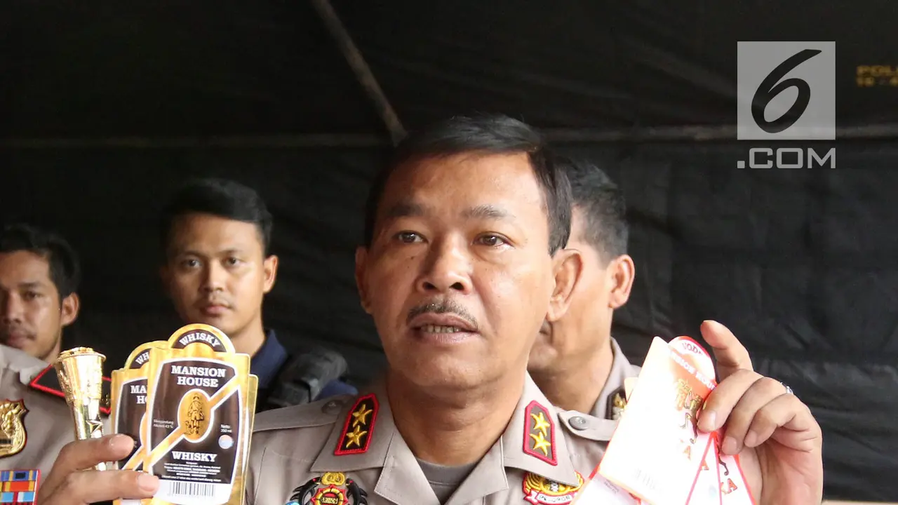 Polda Metro Jaya Sita 39.834 Botol Miras Oplosan