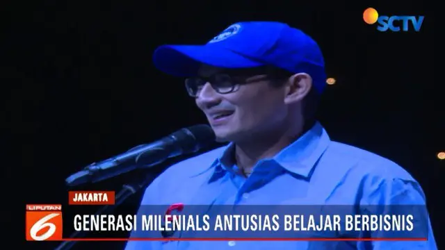 Sejumlah pengusaha muda menjadi pembicara di antaranya Co-Founder sekaligus Presiden Bukalapak Fajrin Rasyid serta Cawapres Sandiaga uno.