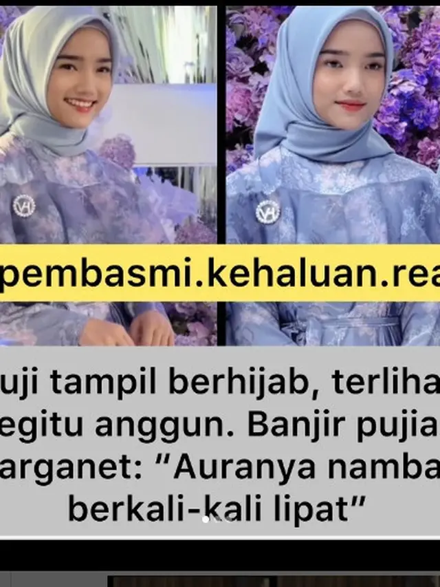 Potret Fuji berhijab mendapat komentar dari Thariq Halilintar (Foto: Instagram lambegosiip)