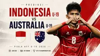 Cover prediksi Timnas Indonesia U-19 Vs Australia U-19 - Piala AFF U-19 2026.