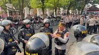Personel Polri amankan aksi serentak di Pati. Foto dokumentasi Polisi