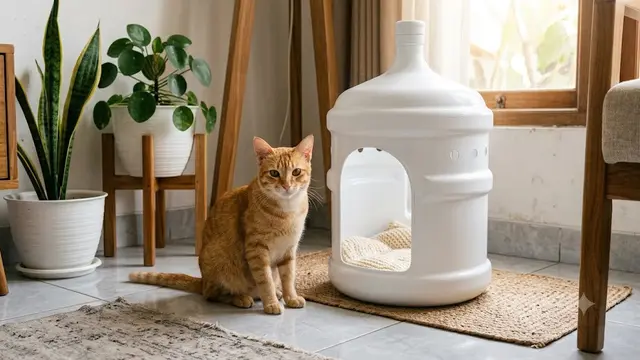 Rumah Kucing Dari Galon