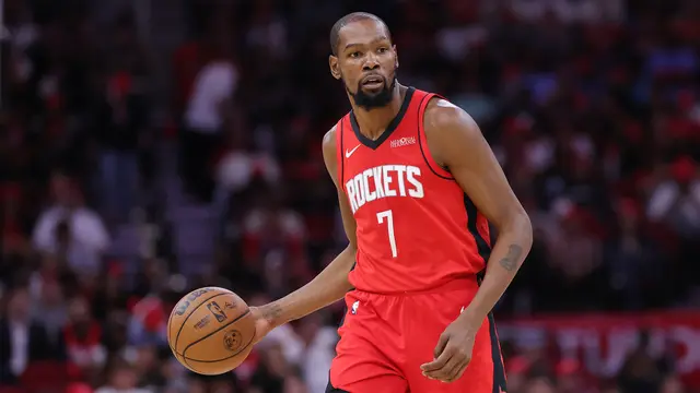 Kevin Durant beraksi bersama Houston Rockets di NBA 2025/2026