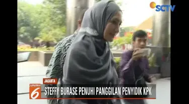 Steffy menjadi saksi atas tersangka Gubernur Aceh nonaktif Irwandi Yusuf.