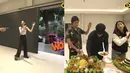 Garasi kantor baru Deddy Corbuzier terlihat luas dan megah. Pintunya juga menggunakan pintu otomatis. Saking luasnya, garasi kantor barunya itu digunakan sebagai aula tempat berkumpul. Termasuk saat syukuran peresmian kantor. Semua berkumpul untuk menikmati nasi tumpeng yang disediakan. (Liputan6.com/YouTube/Azka Corbuzier)
