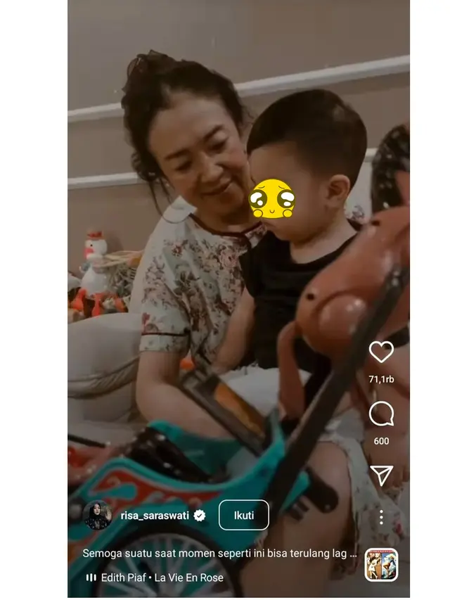 Ibunda Risa Saraswati Meninggal Dunia dalam Keadaan Tidur, Ini 6 Potret Kenangannya