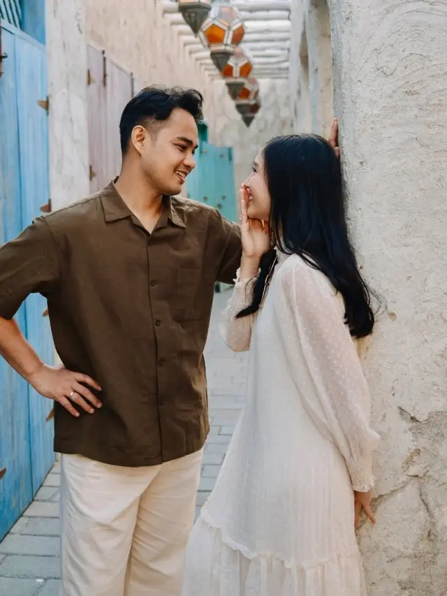 Febby Rastanty dan Suami liburan ke Dubai dengan gaya kasual. [@febbyrastanty]