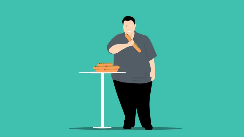Ilustrasi obesitas, kolesterol tinggi