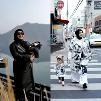 Gaya outfit Aurel Hermansyah di Korea Selatan sukses menjadi sorotan warganet. [@aurelie.hermansyah]