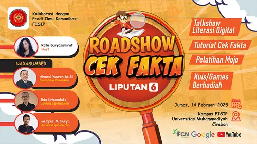 VIDEO: Roadshow Cek Fakta Liputan6 x Prodi Ilmu Komunikasi FISIP Universitas Muhammadiyah Cirebon
