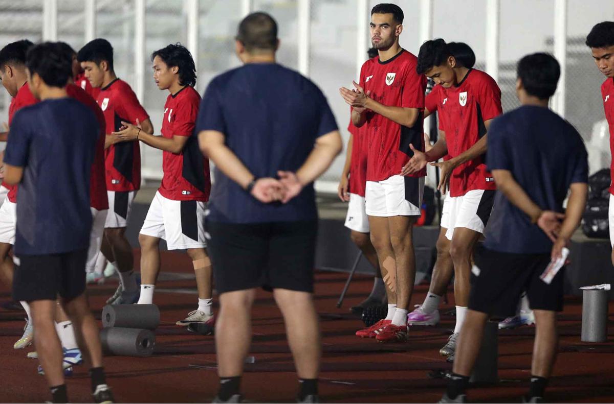 FOTO: Latihan Terakhir Timnas U-23 di GBK, Siap Tuntaskan Misi Balas Dendam Lawan Vietnam