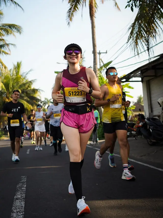 Febby Rastanty ikut half maraton (Instagram/febbyrastanty)