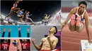 Berikut ini kumpulan momen menarik perhelatan akbar Asian Games sepanjang hari Senin 27 Agustus 2018. (Foto-foto Kolase Bola.com dan AP)