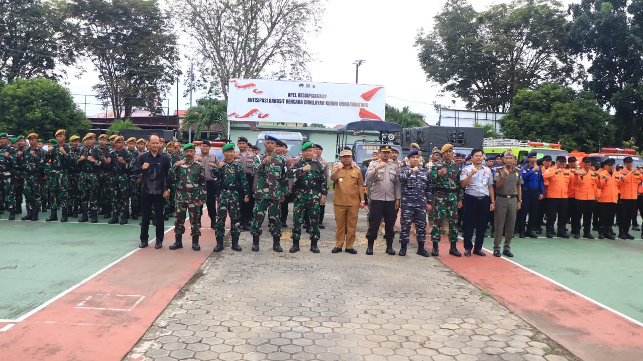 Pemkot Bontang Gelar Apel Kesiapsiagaan Hadapi Cuaca Ekstrem, Libatkan TNI–Polri hingga Relawan