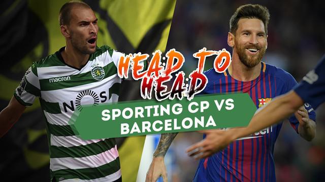 Berita video duel antar lini Sporting CP vs Barcelona pada penyisihan Grup D Liga Champions, (28/9/2017) di Estádio José Alvalade, Lisbon.