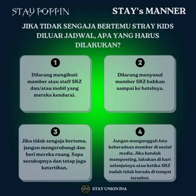 'STAY's Manner' Stray Kids 2nd World Tour MANIAC