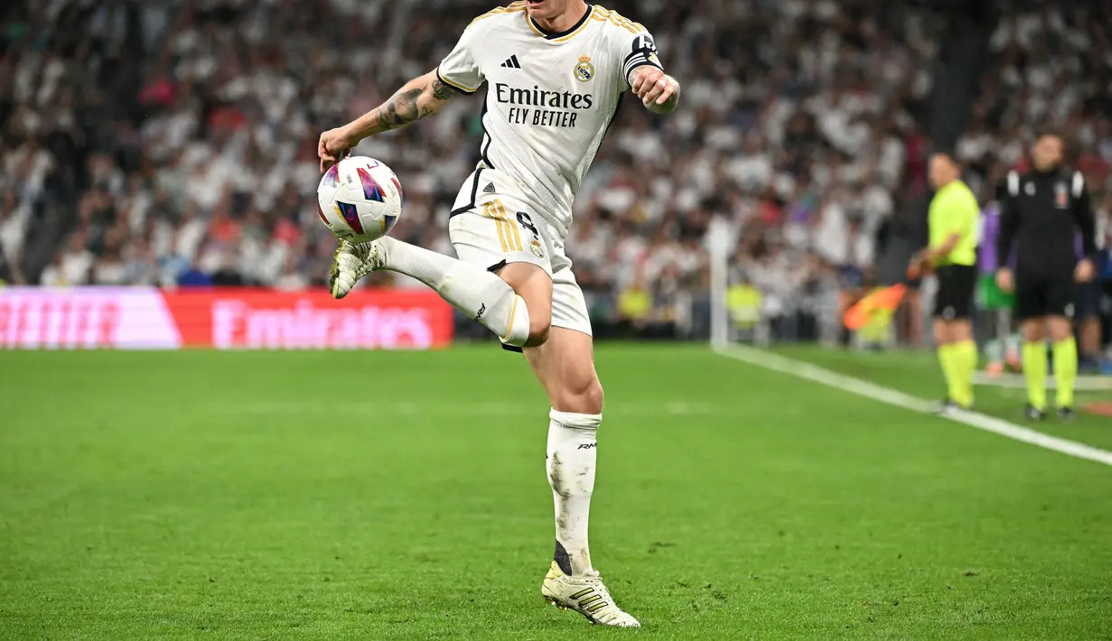 <p>Gelandang berusia 34 tahun tersebut akan gantung sepatu usai Euro 2024. (JAVIER SORIANO / AFP)</p>