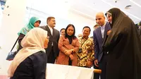 Wakil Presiden Republik Islam Iran Ensieh Khazali melakukan kunjungan kerja ke PNM. (Liputan6.com/ ist)
