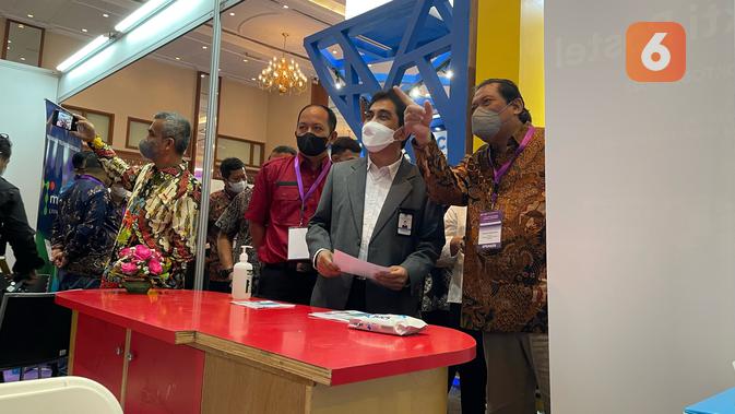 <p>Pembukaan konferensi dan pameran Digital Transformation Indonesia (DTI) di JCC Senayan, Rabu (3/8/2022). Pameran ini digelar sebagai salah satu upaya untuk mempercepat agenda transformasi digital Indonesia. (Liputan6.com/Agustin Setyo Wardani).</p>