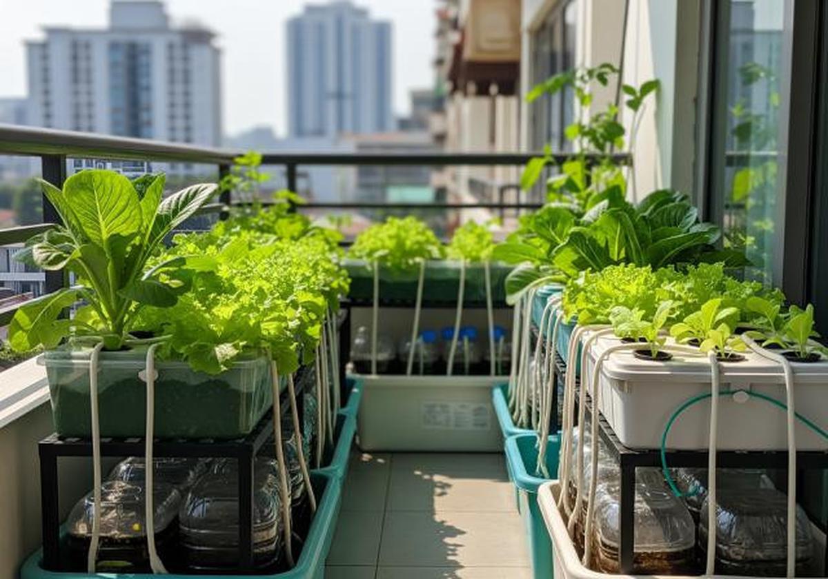 7 Kebun Sayur di Teras Sempit yang Tetap Subur tanpa Siram Setiap Hari, Solusi Berkebun Praktis
