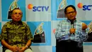 Peneliti Daniel Dhakidae dan cendekiawan, Komaruddin Hidayat saat jumpa pers di SCTV Tower, Jakarta, (12/5/2015). Malam Puncak Penganugerahan Liputan6 Awards akan berlangsung pada 20 Mei mendatang di Studio 6 Emtek City. (Liputan6.com/Faisal R Syam)