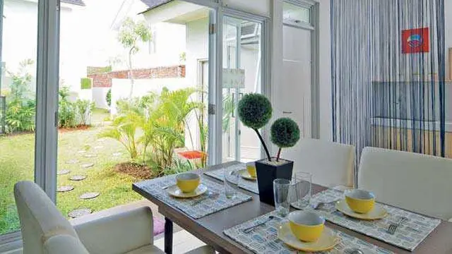 Desain Ruang Makan Semi Outdoor Terpopuler di 2024, Nyaman dan Luas