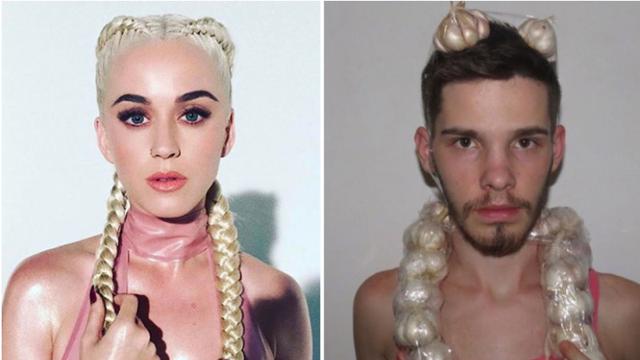 Kocak Abis, 7 Foto Aksi Pria Tiru Gaya Rambut Artis Dunia