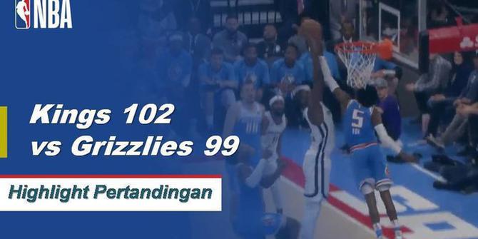 Cuplikan Hasil Pertandingan NBA : Kings 102 vs Grizzlies 99