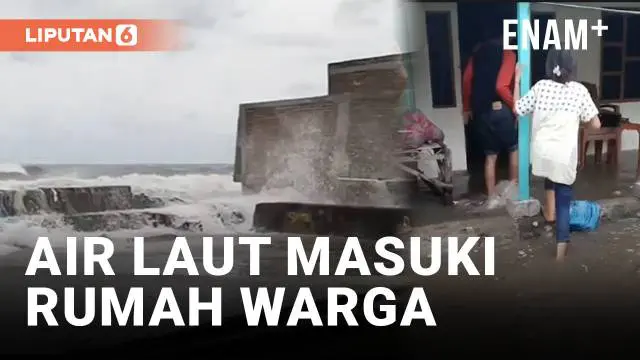 Sejumlah rumah warga yang terletak di sekitar Pantai Galesong, Kecamatan Glaesong, Kabupaten Takalar, Sulawesi Selatan dimasuki oleh air laut, Jumat (23/12/2022).