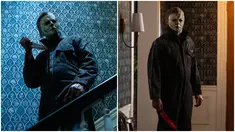 Gambar yang dirilis oleh Universal Pictures ini menunjukkan karakter horor Michael Myers dalam adegan film Halloween Ends. (Ryan Green/Universal Pictures via AP)